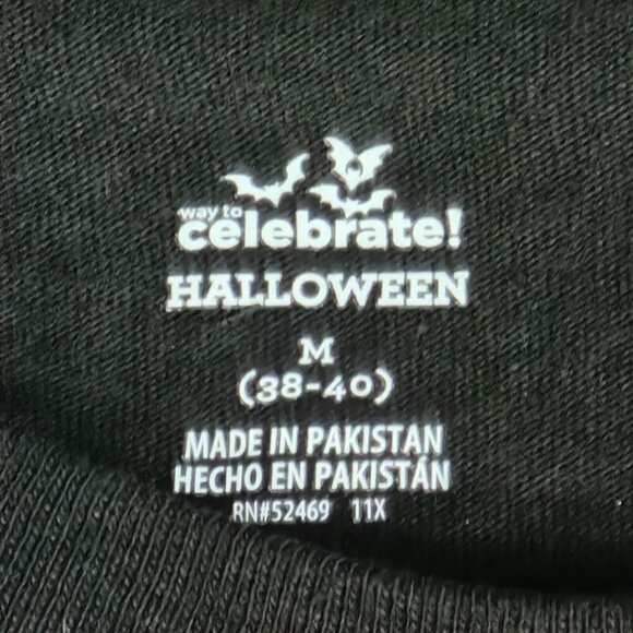 Celebrate Halloween Evil Clown Black T-Shirt, Men's Medium - Picture 4 of 7